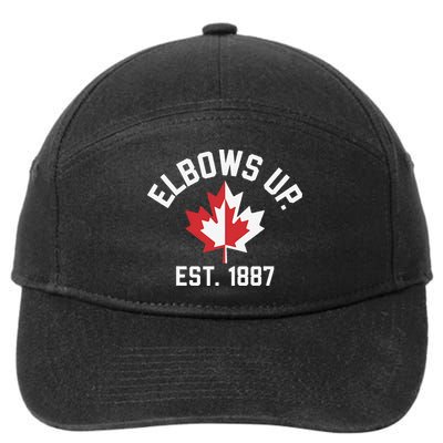Elbows Up Strong Canada Est 1867 Proud Canadian 7-Panel Snapback Hat