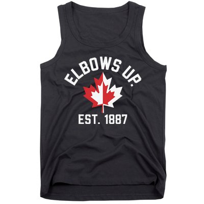 Elbows Up Strong Canada Est 1867 Proud Canadian Tank Top