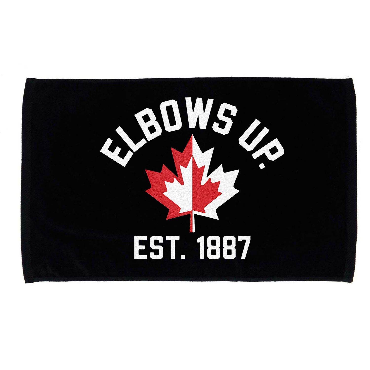 Elbows Up Strong Canada Est 1867 Proud Canadian Microfiber Hand Towel