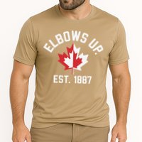 Elbows Up Strong Canada Est 1867 Proud Canadian Cooling Performance Crew T-Shirt