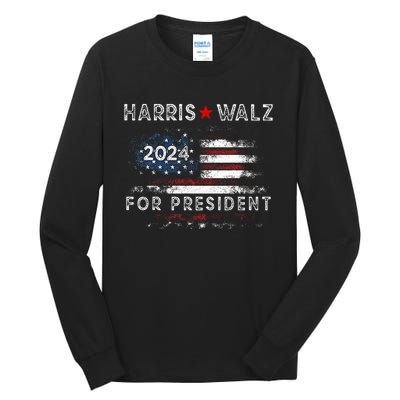 Election Usa Waltz Tall Long Sleeve T-Shirt