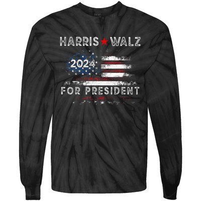 Election Usa Waltz Tie-Dye Long Sleeve Shirt