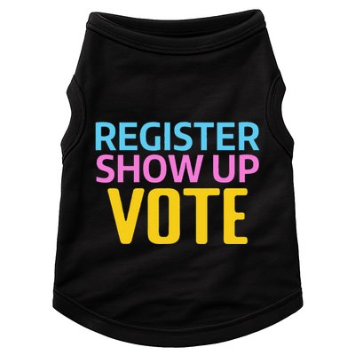Election Voters 2024 Register Show Up Vote Doggie Tank