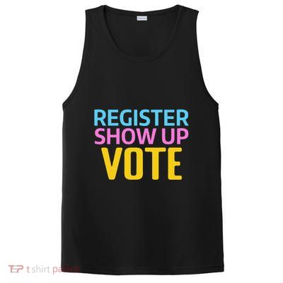Election Voters 2024 Register Show Up Vote PosiCharge Competitor Tank