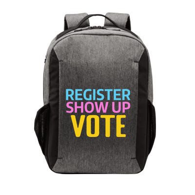 Election Voters 2024 Register Show Up Vote Vector Backpack