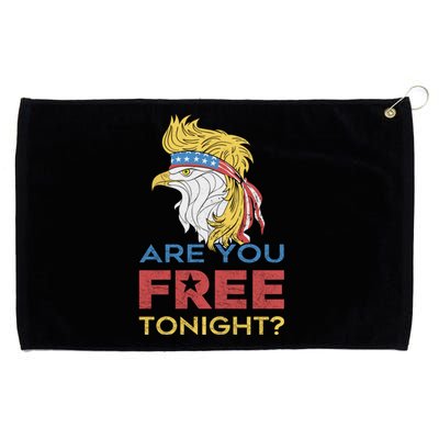 Eagle Vintage 4th Of July You Free Tonight Cool Gift Grommeted Golf Towel