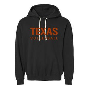 Exas Volleyball Block Style Garment-Dyed Fleece Hoodie