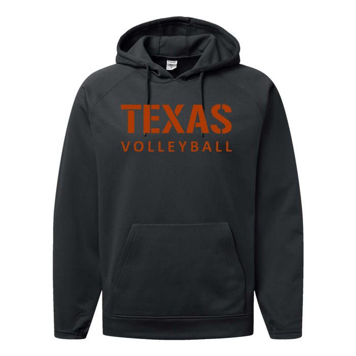 Exas Volleyball Block Style Performance Fleece Hoodie