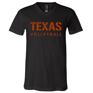 Exas Volleyball Block Style V-Neck T-Shirt