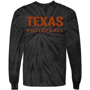 Exas Volleyball Block Style Tie-Dye Long Sleeve Shirt