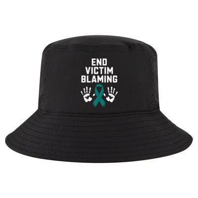 End Victim Blaming Funny Sexual Assault Awareness Month Cool Comfort Performance Bucket Hat