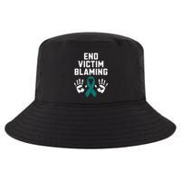 End Victim Blaming Funny Sexual Assault Awareness Month Cool Comfort Performance Bucket Hat