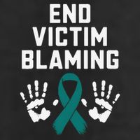 End Victim Blaming Funny Sexual Assault Awareness Month Adult Drive Performance Visor