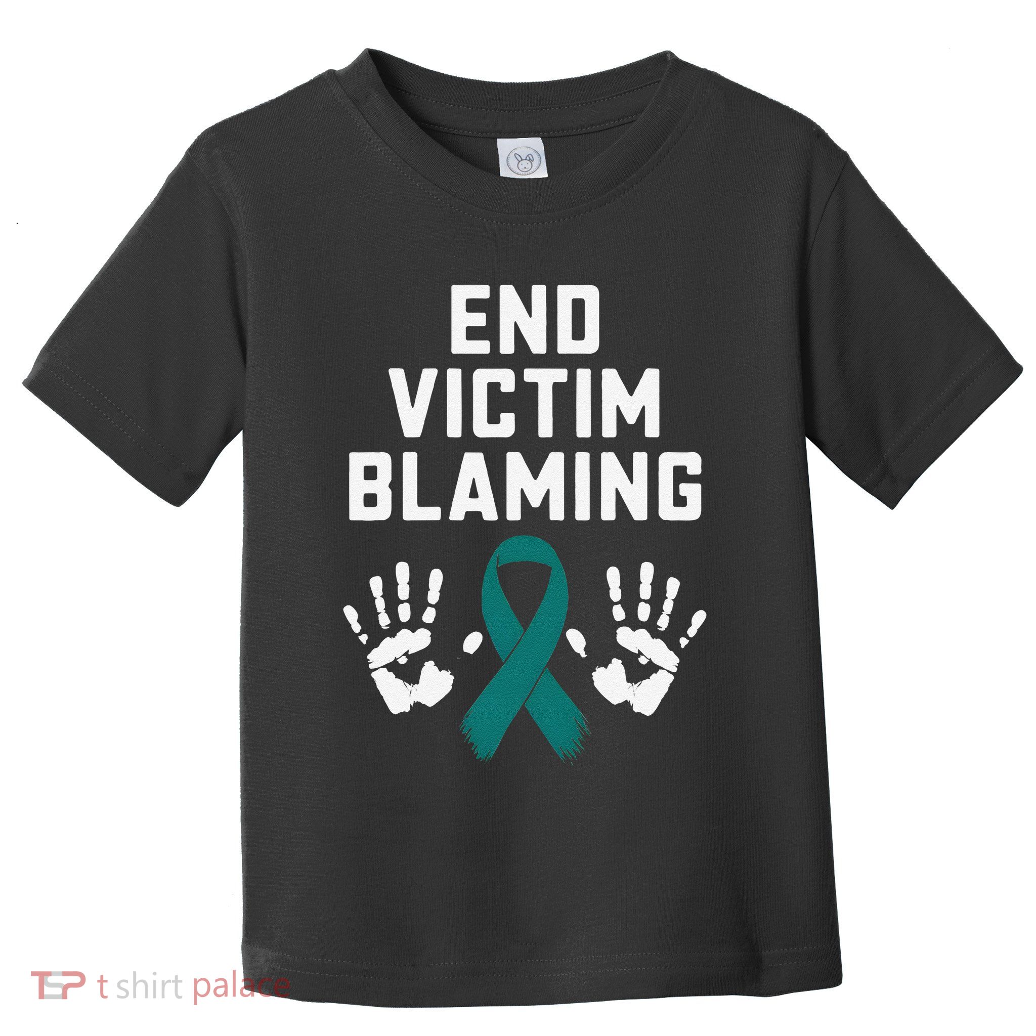 End Victim Blaming Funny Sexual Assault Awareness Month Toddler T-Shirt