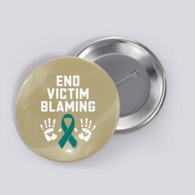 End Victim Blaming Funny Sexual Assault Awareness Month Button