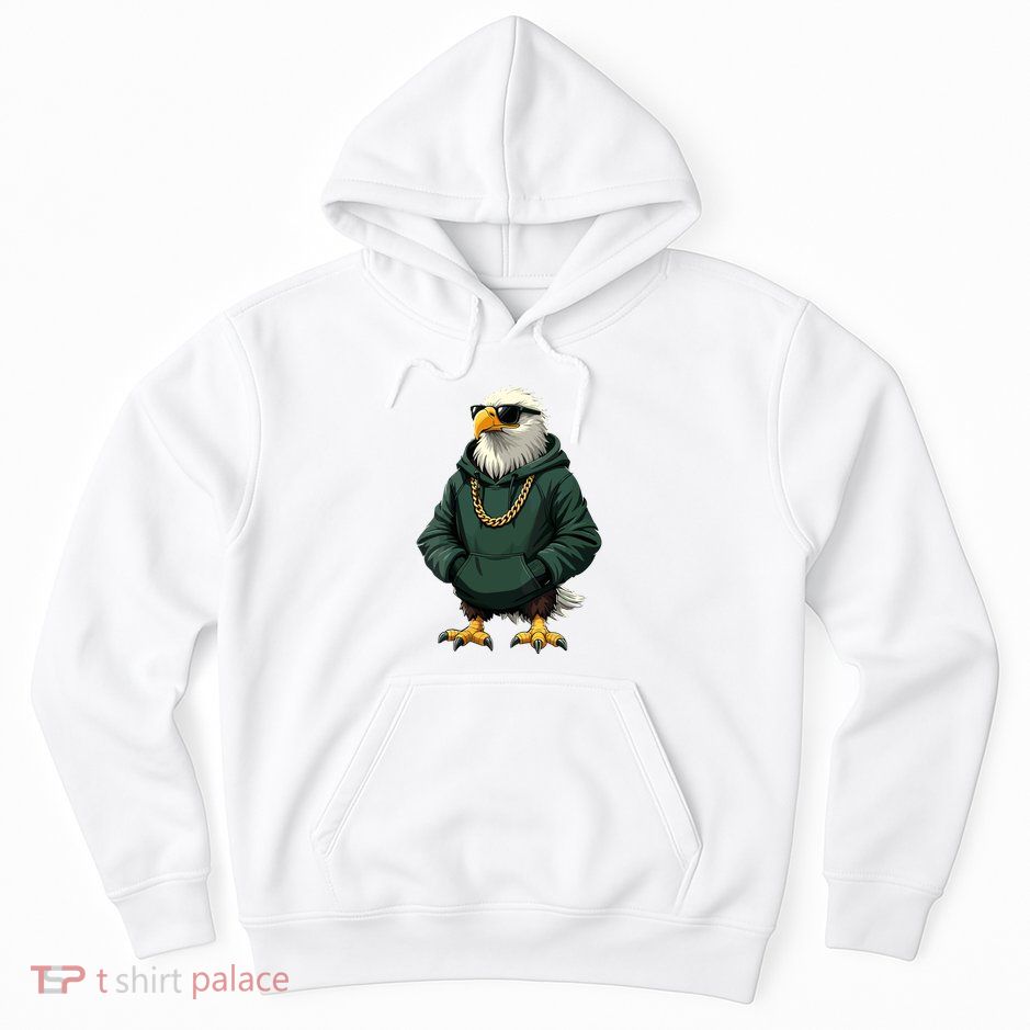 Eagle Vintage Cool Bird In Sunglasses Hoodie