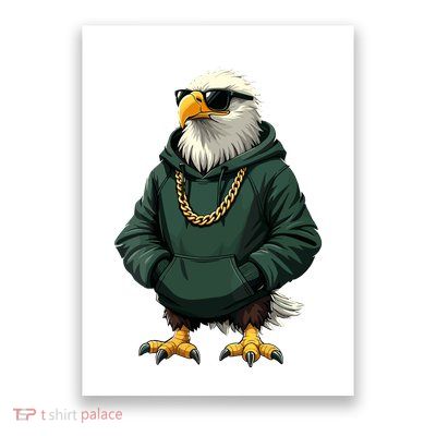 Eagle Vintage Cool Bird In Sunglasses Poster