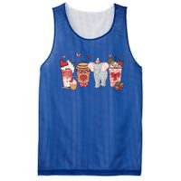 Elephant Valentines Day Safari Animal And Coffee Lovers Gift Mesh Reversible Basketball Jersey Tank