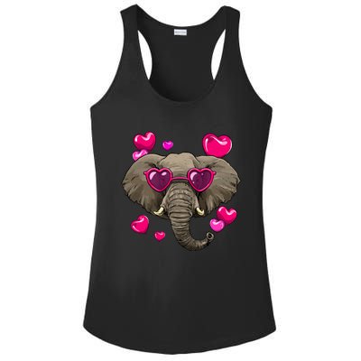 Elephant Valentines Day Zoo Safari Keeper Animal Wildlife Gift Ladies PosiCharge Competitor Racerback Tank