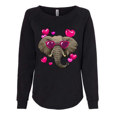 Elephant Valentines Day Zoo Safari Keeper Animal Wildlife Gift Womens California Wash Sweatshirt