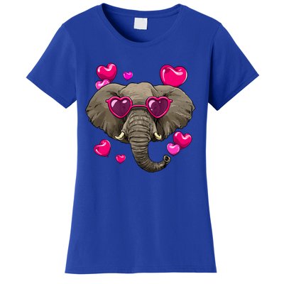 Elephant Valentines Day Zoo Safari Keeper Animal Wildlife Gift Women's T-Shirt