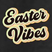 Easter Vibes Easter Mood Party Retro 7 Panel Mesh Trucker Snapback Hat