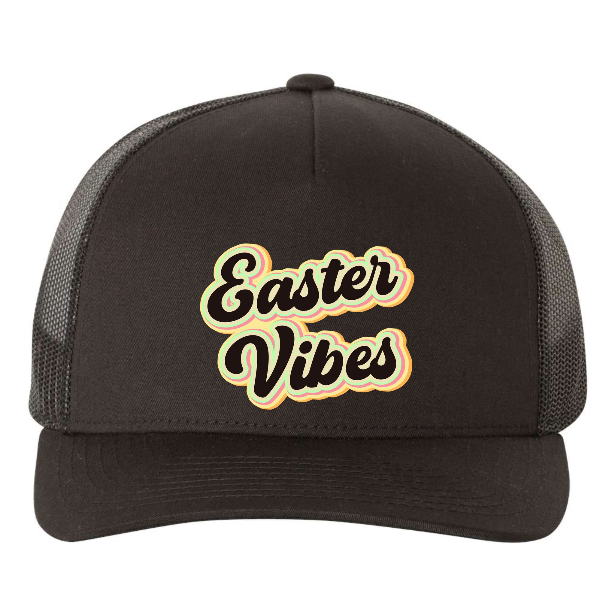 Easter Vibes Easter Mood Party Retro Yupoong Adult 5-Panel Trucker Hat