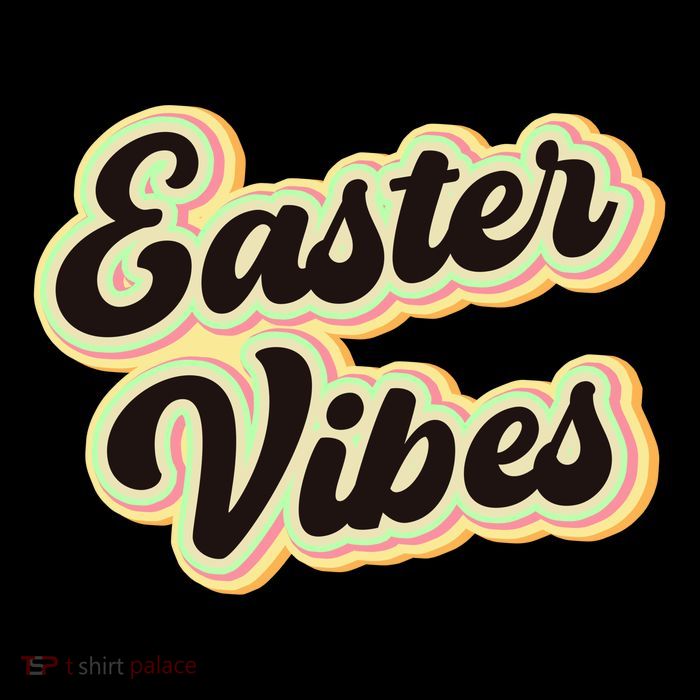 Easter Vibes Easter Mood Party Retro Tall T-Shirt