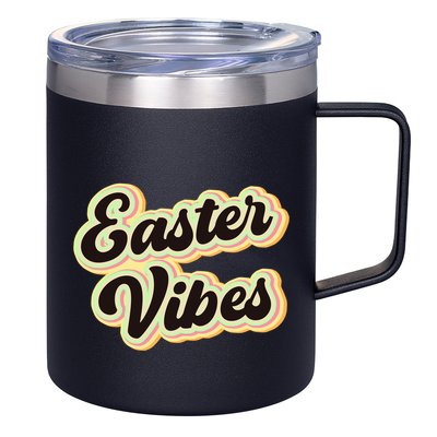 Easter Vibes Easter Mood Party Retro 12oz Stainless Steel Coffee Mug