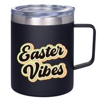 Easter Vibes Easter Mood Party Retro 12oz Stainless Steel Coffee Mug
