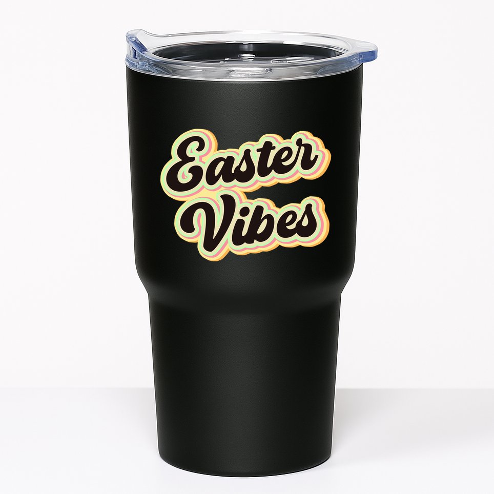 Easter Vibes Easter Mood Party Retro Tumbler