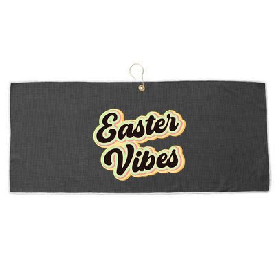 Easter Vibes Easter Mood Party Retro Large Microfiber Waffle Golf Towel