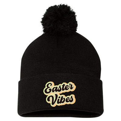 Easter Vibes Easter Mood Party Retro Pom Pom 12in Knit Beanie