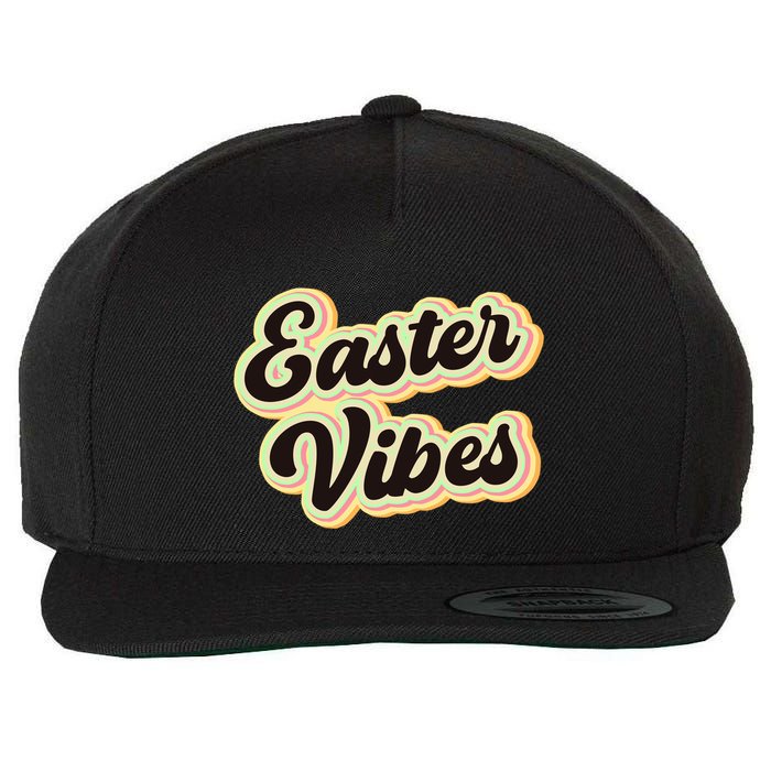 Easter Vibes Easter Mood Party Retro Wool Snapback Cap