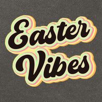 Easter Vibes Easter Mood Party Retro Cotton Canvas Backpack
