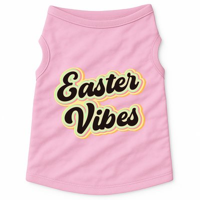 Easter Vibes Easter Mood Party Retro Doggie Tank