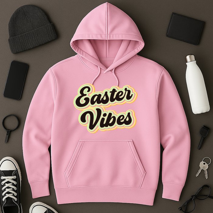 Easter Vibes Easter Mood Party Retro Hoodie