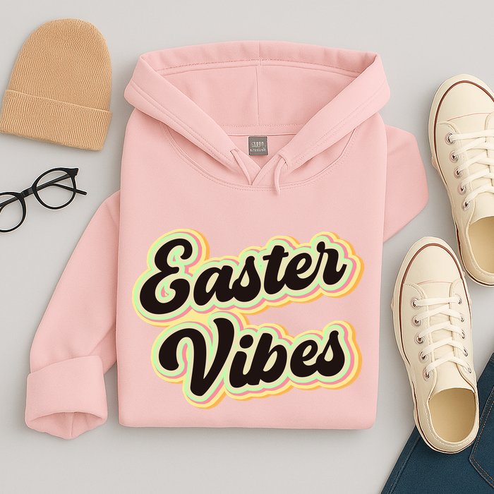 Easter Vibes Easter Mood Party Retro Hoodie
