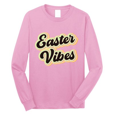 Easter Vibes Easter Mood Party Retro Long Sleeve Shirt
