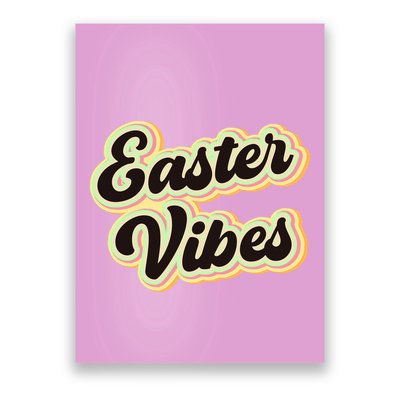 Easter Vibes Easter Mood Party Retro Poster