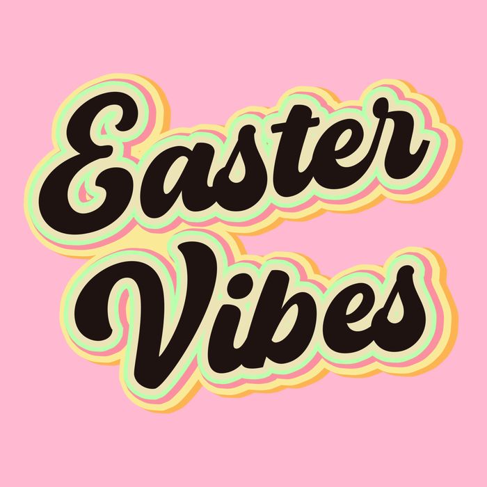 Easter Vibes Easter Mood Party Retro Poster