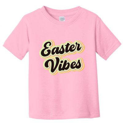 Easter Vibes Easter Mood Party Retro Toddler T-Shirt