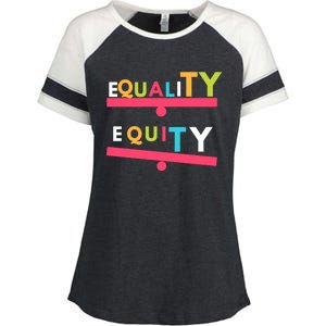 Equality Vs Equity Gift Enza Ladies Jersey Colorblock Tee