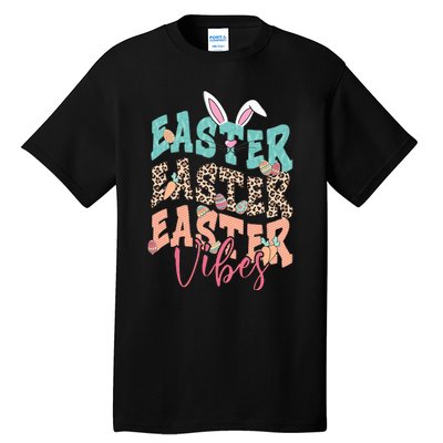 Easter Vibes Easter Bunny Funny Easter Squad Easter Day Family Matching Tall T-Shirt