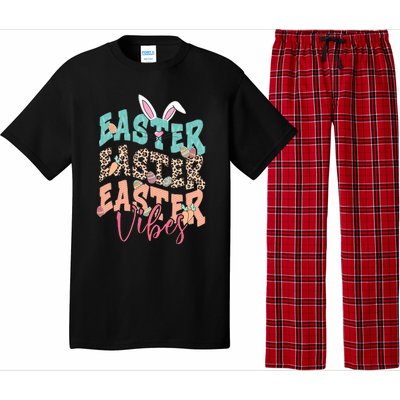 Easter Vibes Easter Bunny Funny Easter Squad Easter Day Family Matching Pajama Set