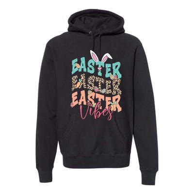 Easter Vibes Easter Bunny Funny Easter Squad Easter Day Family Matching Premium Hoodie