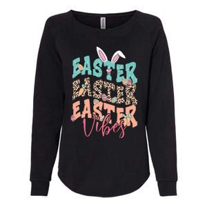 Easter Vibes Easter Bunny Funny Easter Squad Easter Day Family Matching Womens California Wash Sweatshirt