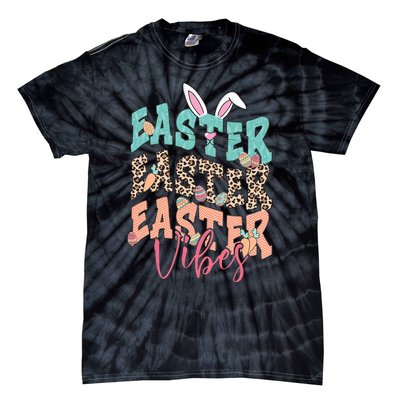 Easter Vibes Easter Bunny Funny Easter Squad Easter Day Family Matching Tie-Dye T-Shirt