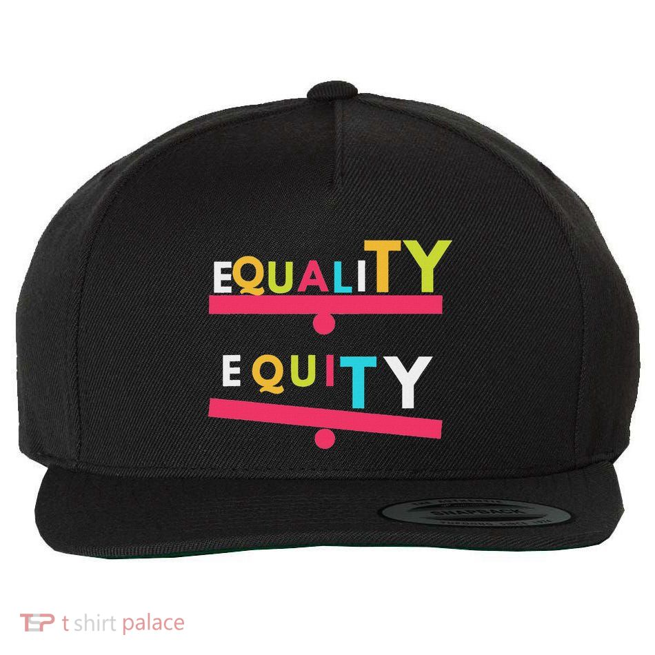 Equality Vs. Equity Wool Snapback Cap