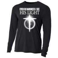 Even In Darkness I See His Light Cooling Performance Long Sleeve Crew